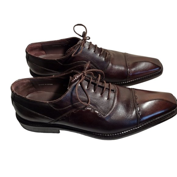 Mezlan Men's Leather Coppola, Brown, 9.5 Medium, Gently worn - Picture 2 of 4